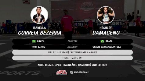 Heshley Damaceno vs Isabella Correia Bezerra 2024 ADCC Balneario Open