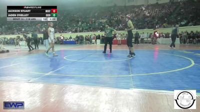118 lbs Round Of 128 - Jackson Stuart, Mustang Middle School vs Jaden O'Kelley, Cushing