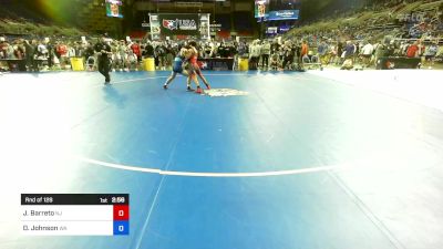 138 lbs Rnd Of 128 - Jaydin Barreto, NJ vs Daeton Johnson, WA