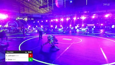 137 lbs 3rd Place - Christopher Johnson, Bear Cave WC vs Finley Omar, Beatrice WC