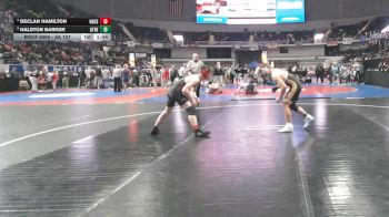 6A 157 lbs Quarterfinal - Halston Barker, Athens vs Declan Hamilton, Hazel Green HS