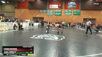 157 lbs Champ. Round 1 - Caden Diamond, Sacramento City College vs Gabe Carrillo, Moorpark College