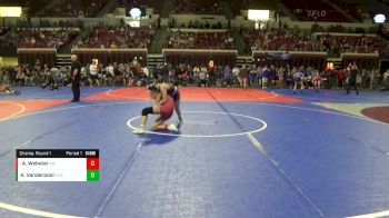 109 lbs Champ. Round 1 - Amanda Webster, Ronan Wrestling vs Kaelynn Vanderpool, Corvallis Wrestling Club