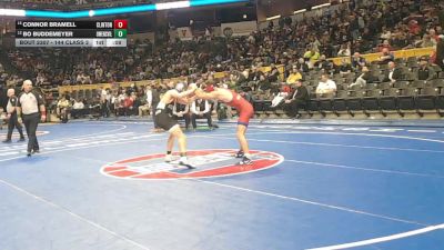 144 Class 2 lbs Cons. Round 3 - Connor Bramell, Clinton vs Bo Buddemeyer, Owensville