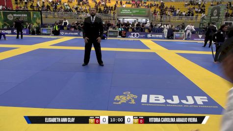 Vitoria Carolina Araujo Vieira vs Elisabeth Ann Clay 2025 Brasileiro Jiu-Jitsu IBJJF