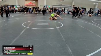 130 lbs Cons. Semi - Jared Kolker, SMWC Wolfpack vs Alvin Pinkney, Headhunters