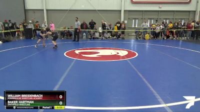 93 lbs Champ. Round 2 - William Breidenbach, Powerhouse Wrestling Academy vs Baker Hartman, Smithfield Wrestling