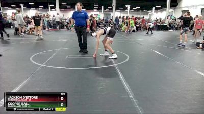 105 lbs Round 5 (8 Team) - Cooper Ball, Finger Lakes Elite vs Jackson D`Ettore, NC National Team