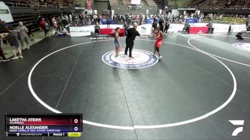 68 lbs Semifinal - Laketha Atkins, California vs Noelle Alexander, Maria Carrillo High School Wrestling