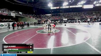 126 lbs Champ. Round 2 - Benjamin Kohler, Wasatch vs Noah Alvarez, Nampa