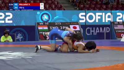 50 kg 1/2 Final - Priyanshi Prajapat, India vs Umi Ito, Japan