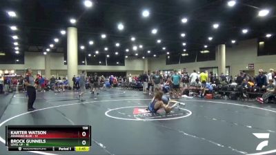 138 lbs Round 2 Champ & Wb (32 Team) - Karter Watson, Assassins Blue vs Brock Gunnels, Level Up