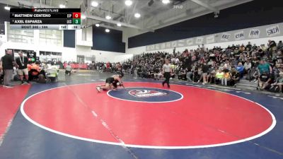 144 lbs Cons. Semi - Axel Esparza, Lakeside vs Matthew Centeno, Esperanza