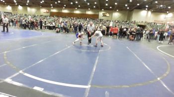 89 lbs Consi Of 8 #1 - Graysen Rogers, Carson Bulldogs vs Bradly Humphrey, Small Town Grims