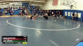 132 lbs Cons. Round 2 - Logan Wensinger, Fremont Ross vs Joey LeBlanc, Medina Highland (A), OH