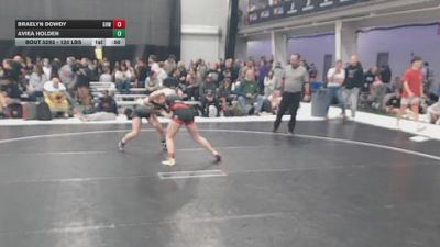 120 lbs Cons. Sub-rd Of 32 - Aviea Holden vs Braelyn Dowdy, Greater Heights Wrestling