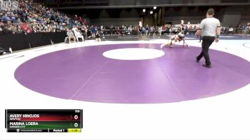 110 lbs Semifinal - Marina Loera, Garden City vs Avery Hinojos, Newton