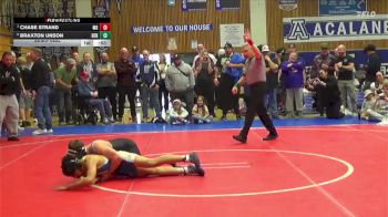 122 lbs Semifinal - Chase Strand, Mt Diablo vs Braxton Unson, Benicia