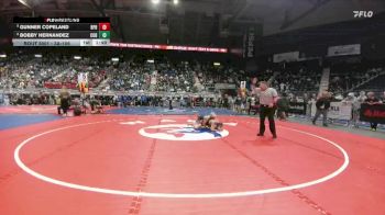 3A-106 lbs Champ. Round 1 - Gunner Copeland, Burns/Pine Bluffs vs Bobby Hernandez, Cody