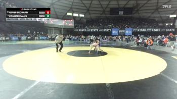 Boys 1B/2B 144 Champ. Round 1 - Conner Evans, Concrete vs Quinn Leonard, Ocosta