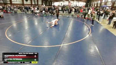 105 lbs Cons. Round 3 - McKennon McPherson, Delta vs Kaysten Peterson, JWC