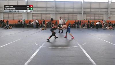 92 lbs Quarterfinal - Carsyn Knox, Felix vs Elijah Gill, Unattached