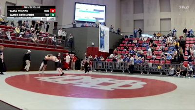 215 lbs Semifinal - James Davenport, Friendship Christian School vs Elias Franks, Montgomery Bell Academy