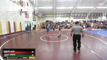 145 lbs Champ. Round 2 - Rhilee John, Pima vs Alexa Digian, Basha