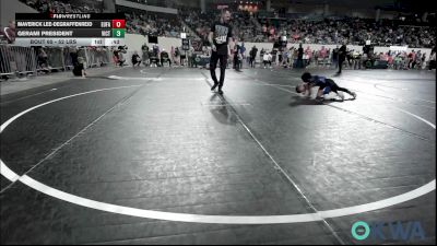 52 lbs Consi Of 8 #1 - Maverick Lee-degraffenreid, Eufaula Ironheads Wrestling Club vs Gerami President, Victory Youth Wrestling