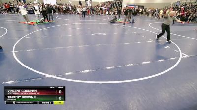 175 lbs Champ. Round 1 - Timothy Brown Iii, Georgia vs Vincent Goodman, Southern Illinois Bulldogs WC