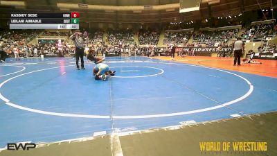 84 lbs Consi Of 8 #2 - Kassidy Sese, Gomez Wrestling RTC vs Leilani Aimable, Southern Maryland Wrestling Club