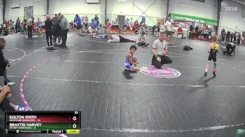 53 lbs Round 2 (4 Team) - Kolton Smith, Backyard Brawlers vs Braxtin Harvey, Storm Wrestling