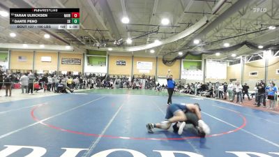 190 lbs Round Of 16 - Taran Ulricksen, Narragansett vs Dante Peno, South Kingstown