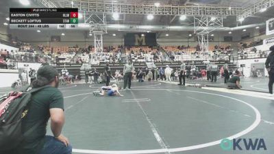 49 lbs 3rd Place - Easton Civitts, Harrah Little League Wrestling vs Beckett Loftus, Standfast