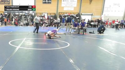107 lbs Consi Of 4 - Lila Poincelot, Lyman Hall* vs Kelsie Strong, Marshwood