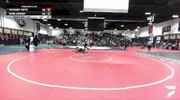 157 lbs 7th Place Match - Zachary Ortiz, Rancho Verde vs Zane Aossey, Aliso Niguel