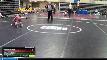 113 lbs Quarterfinals (8 Team) - Tyden Jones, GET-Melrose/Mindoro vs Noah Woods, Washington