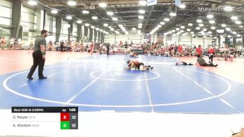 132 lbs Rr Rnd 3 - Dom Moyer, D2 Mighty Ducks vs Alex Wisdom, Miami Elite