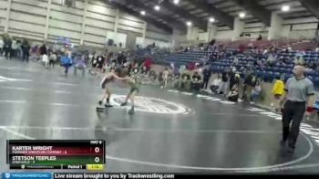 54 lbs Quarters & Wb (16 Team) - Stetson Teeples, Utah Gold vs Karter Wright, Punisher Wrestling Company