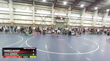 70 lbs 3rd Place Match - Barrett Guymon, Morgan Wrestling Club vs Titus Johnson, Wasatch Wrestling Club