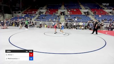 138 lbs Cons 32 #2 - Chase Kline, IN vs Jack Malinconico, CA