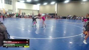 170 lbs Round 3 (8 Team) - Bella Wall, Charlies Angels Florida Pink vs Jordyn Radasa, Team Montana Gold