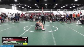 85 lbs Round 2 (8 Team) - Cole Caniglia, Aggression Legionaries vs Tanner Catrabone, Roundtree Wrestling Academy