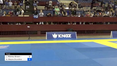 Jonathon Matney Brown vs Aaron Wayne Grundmeier 2024 Pan IBJJF Jiu-Jitsu No-Gi Championship