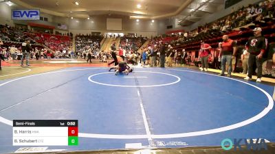 85 lbs Semifinal - Bryson Harris, HURRICANE WRESTLING ACADEMY vs Bowen Schubert, Chandler Takedown Club