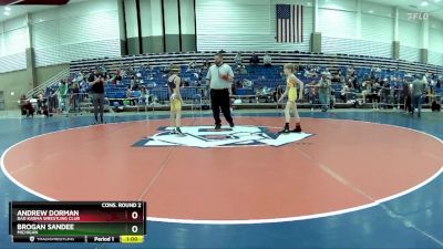 78 lbs Cons. Round 2 - Brogan Sandee, Michigan vs Andrew Dorman, Bad Karma Wrestling Club