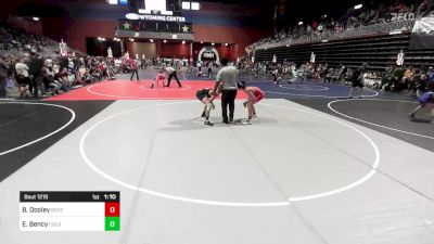 130 lbs Semifinal - Brody Dooley, Bozeman WC vs Eli Bency, Colorado Outlaws