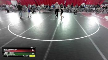 112-118 lbs Cons. Round 1 - Bailey English, Wisconsin vs Joey Hines, DC Elite Wrestling