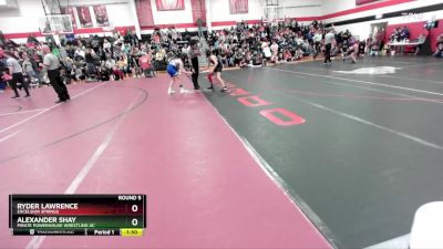 85-90 lbs Round 5 - Ryder Lawrence, Excelsior Springs vs Alexander Shay, Pirate Powerhouse Wrestling Ac