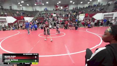 51-55 lbs Round 3 - Asher Butkus, Region WA vs Rease Pugh, Webo Youth WC